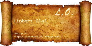 Linhart Olaf névjegykártya